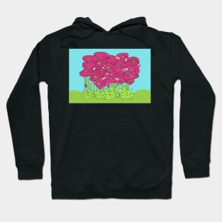 Bunch of Poppies Summer Flowers Hoodie